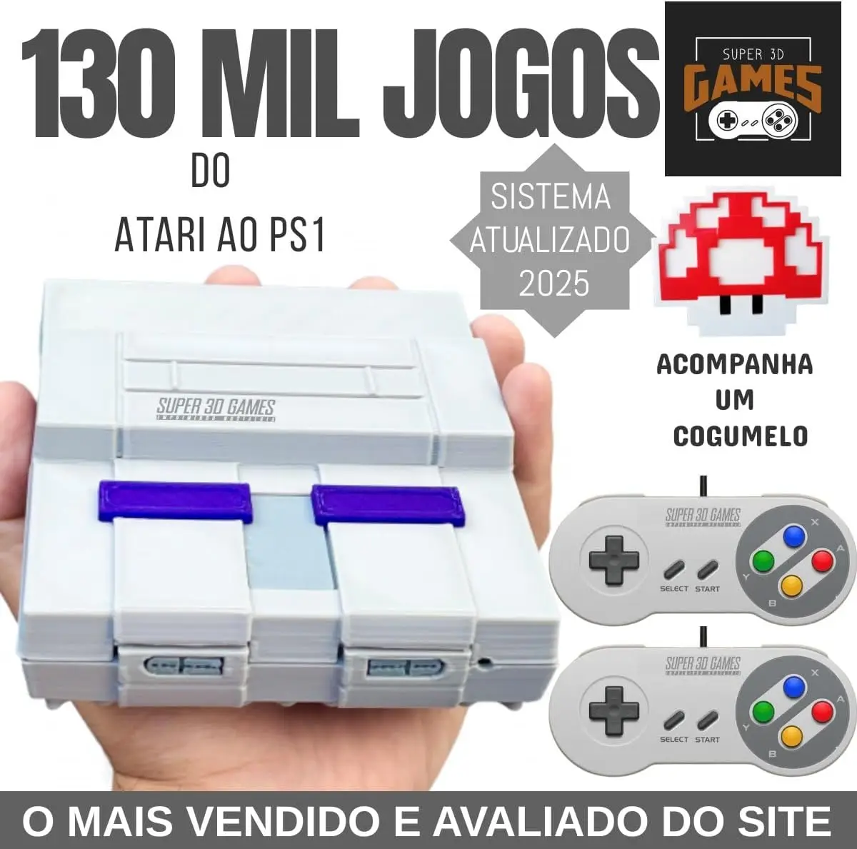 Mini Console Retro Super Nintendo